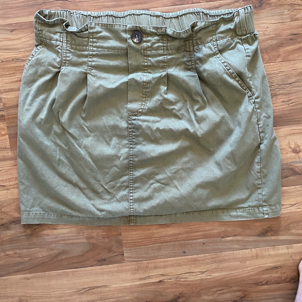 Olive Green Women's Skirt